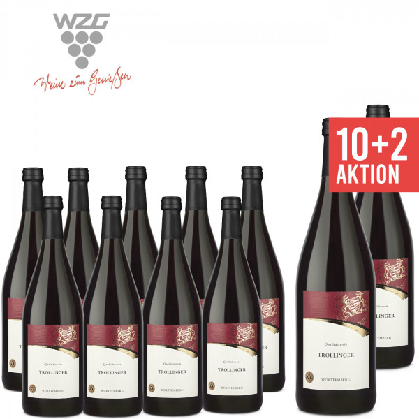 10+2 Trollinger Qualitätswein Württemberg 1,0 L ► WZG Möglingen | WW