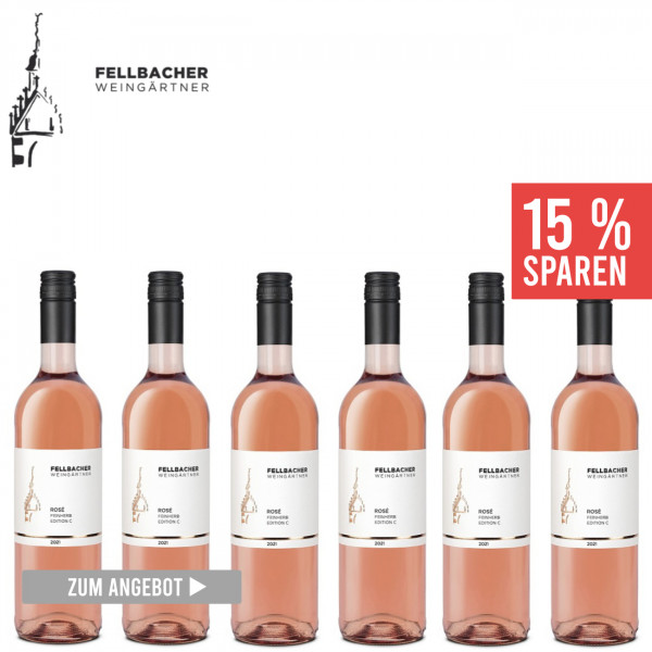 6 x Rosé feinherb "Edition C" 0,75 L ► Fellbacher Weingärtner