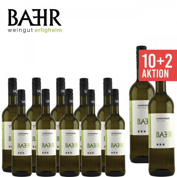 10+2 Chardonnay trocken 0,75 L - Weingut Baehr