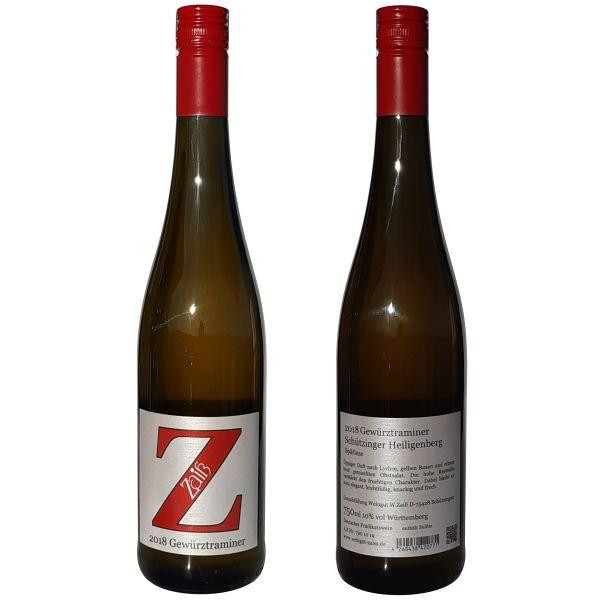 2018 Gewürztraminer Spätlese 0,75 L Schützinger Heiligenberg - Weingut Zaiß