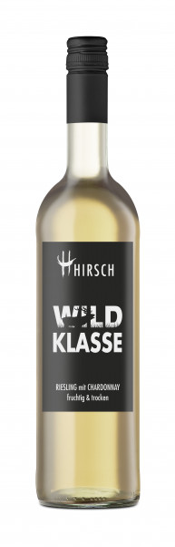 Riesling mit Chardonnay fruchtig & trocken Wildklasse 0,75 L ► Hirsch
