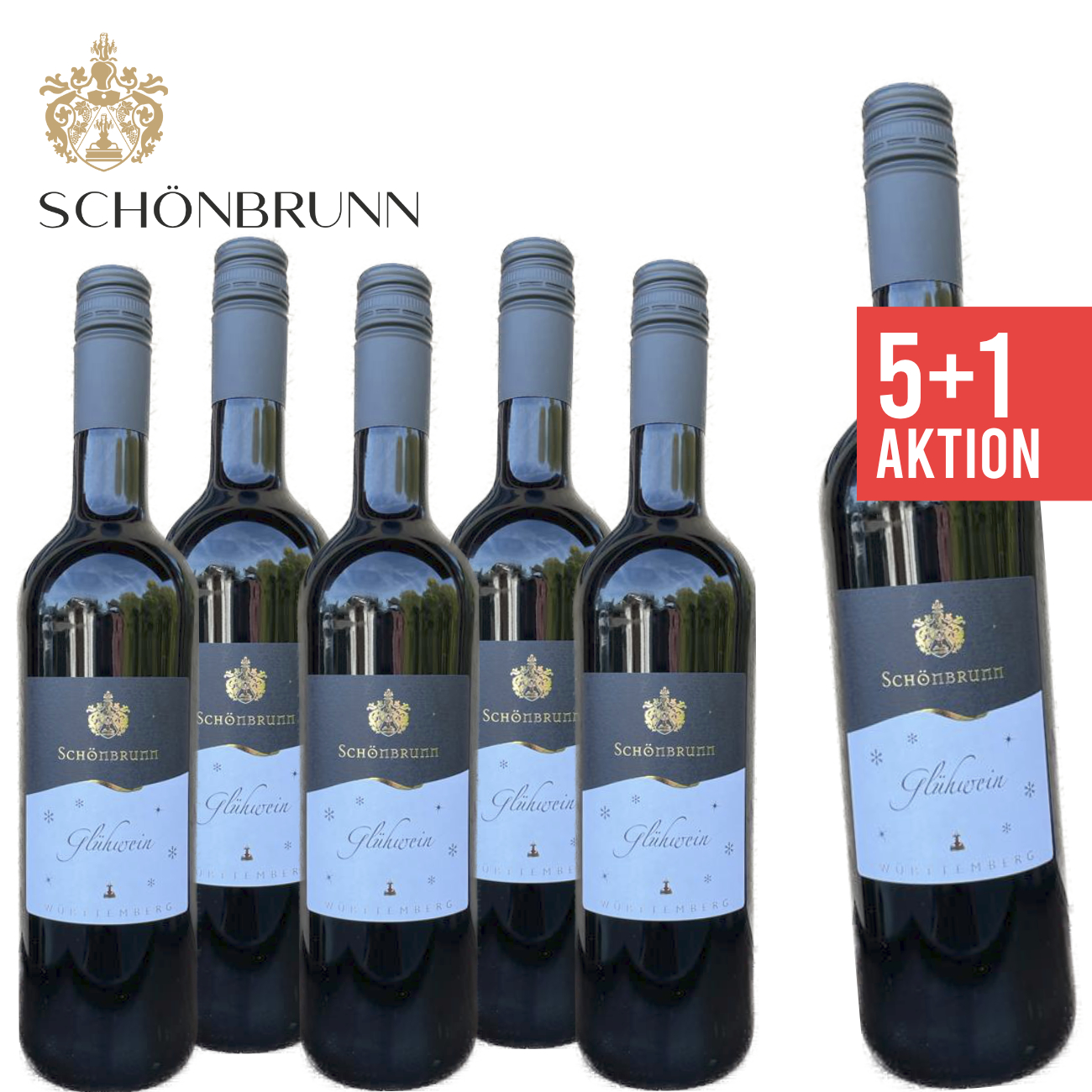 5+1 Glühwein rot 0,75 L - Weingut Schönbrunn