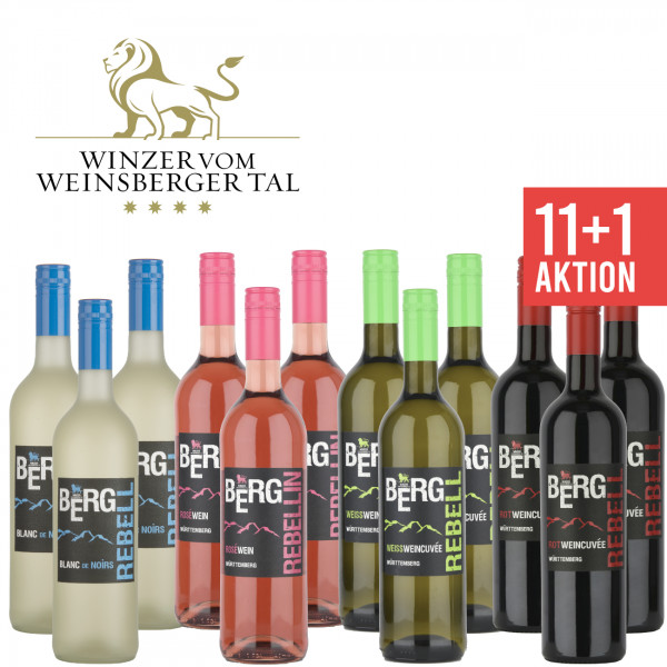 12 x BergRebell 0,75 L Weinpaket - Winzer vom Weinsberger Tal