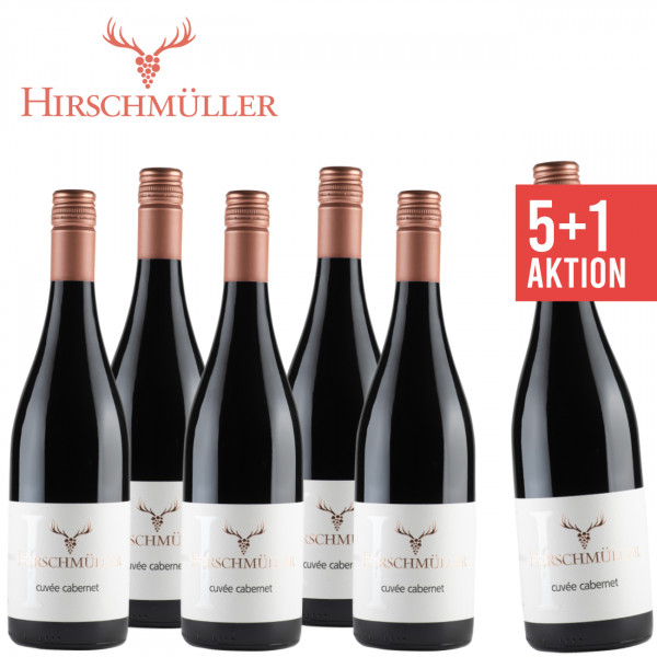 Hirschmüller ► 6 x Cuvée Cabernet trocken 0,75 L ☆ Paket