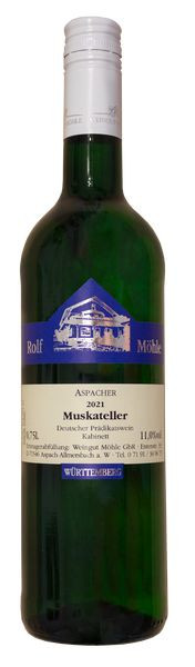 Aspacher Muskateller Kabinett 0,75 L ► Rolf Möhle | WW