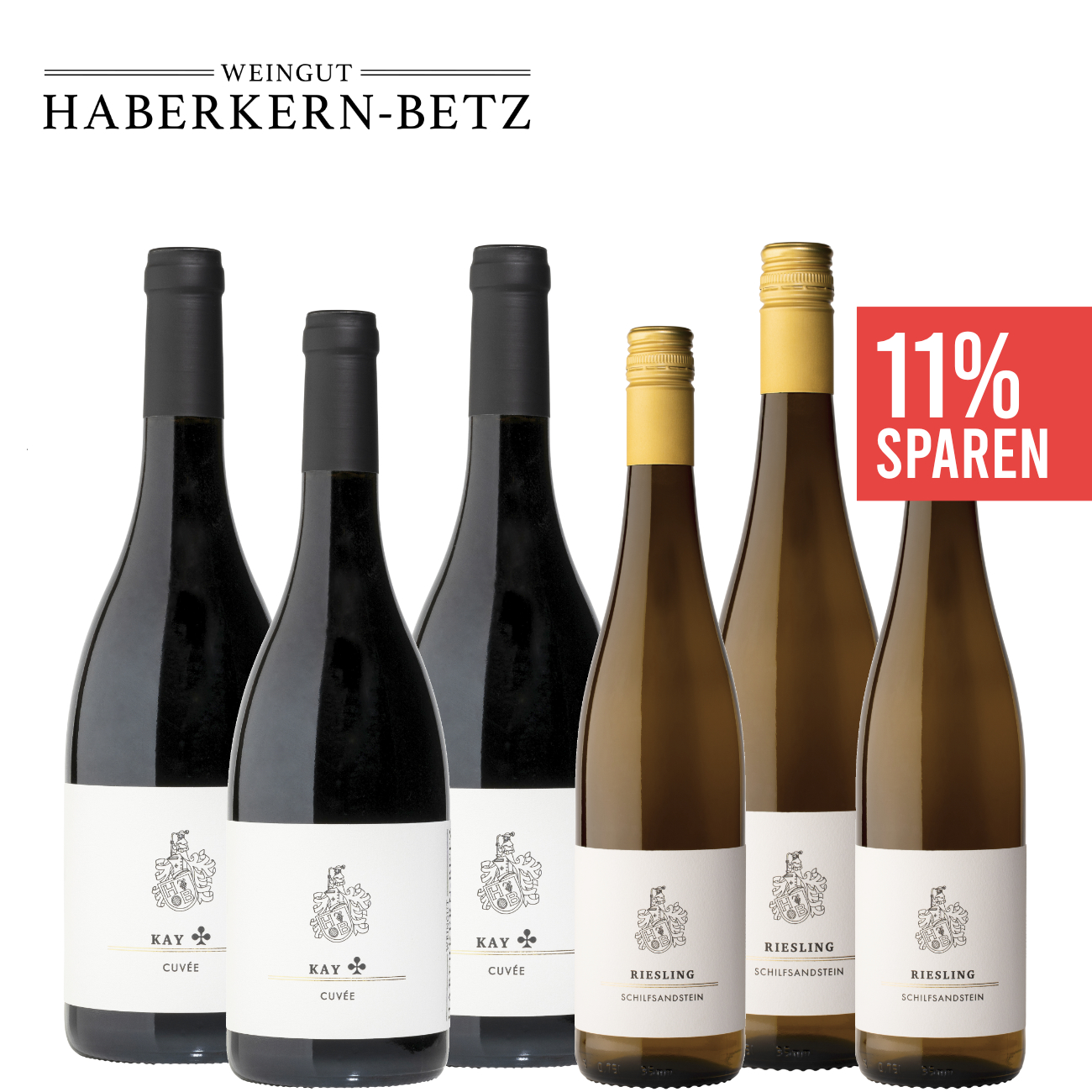 Premium-Paket rot & weiß 6 x 0,75 L - Weingut Haberkern Betz