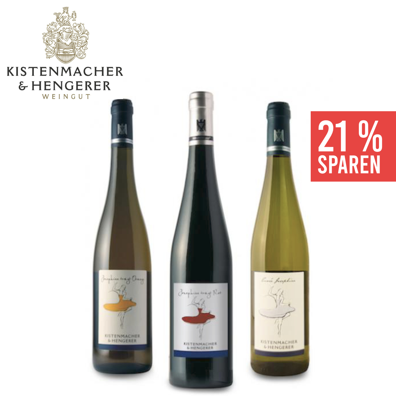 Josephine Weinpaket 3 x 0,75 L - Weingut Kistenmacher & Hengerer